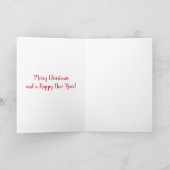 北極グマとかわいい子ども、メリークリスマス カード (内部)