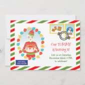 北極ケ表現ーキの配送パーティの招待状 招待状 (正面)