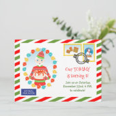 北極ケ表現ーキの配送パーティの招待状 招待状 (スタンド正面)