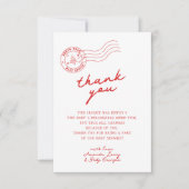 北極サンタクリスマスベビーシャワー サンキューカード (正面)