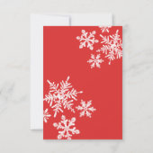 北極サンタクリスマスベビーシャワー サンキューカード (裏面)