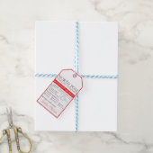 北極サンタクロース配達クリスマス ギフトタグ (より糸付き)