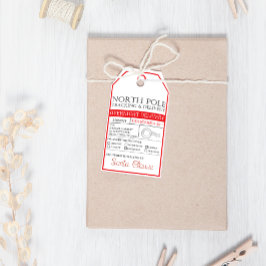 北極サンタクロース配達クリスマス ギフトタグ