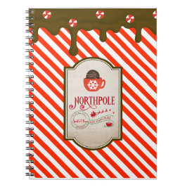 北極サンタショップクリスマスおもしろい小妖精や小人メイド ノートブック
