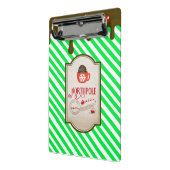 北極サンタショップクリスマスおもしろい小妖精や小人メイド ミニクリップボード (アングル2)