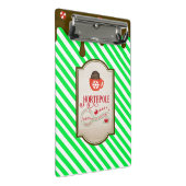 北極サンタショップクリスマスおもしろい小妖精や小人メイド ミニクリップボード (アングル)