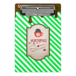 北極サンタショップクリスマスおもしろい小妖精や小人メイド ミニクリップボード