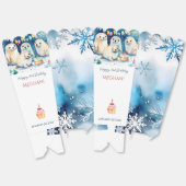 北極シールウィンターバースデーパーソナライズされたタポップコーン フェイバーボックス (見開き)