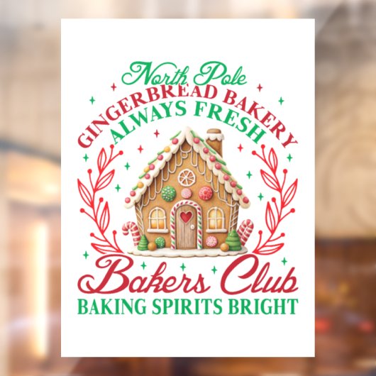 北極ジンジャーブレッドベーカリー ウィンドウサイン (シート2)