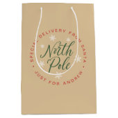 北極スペシャルデリバリクラフトブラウンカスタム ミディアムペーパーバッグ (正面)