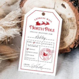 北極スペシャルデリバリーギフトラベルサンタワークショ ギフトタグ