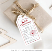 北極スペシャルデリバリーギフトラベルサンタワークショ ギフトタグ