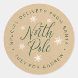 北極スペシャルデリバリークラフトブラウンカスタムクラ ラウンドシール