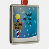 北極セラミック装飾のクリスマス メタルオーナメント (右)