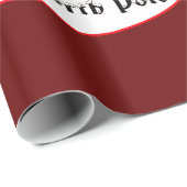 北極ダークレッドからの特別な配達 ラッピングペーパー (ロールコーナー)