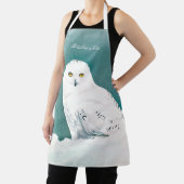 北極ティール(緑がかった色)スノーフクロウ エプロン (インサイチュ)