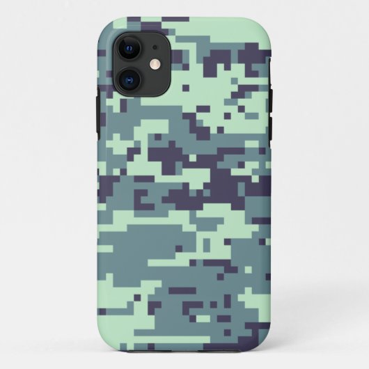 北極デジタルカモフラージュ柄 Case-Mate iPhoneケース (裏面)