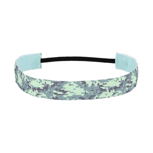 北極デジタル迷彩柄パターン アスレチックヘッドバンド (正面)