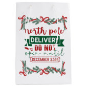 北極デリバリークリスマス ミディアムペーパーバッグ (正面)