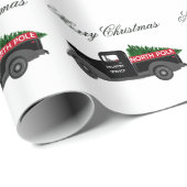 北極デリバリートラック – メリークリスマス ラッピングペーパー (ロールコーナー)