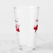 北極デリバリーヴィンテージ飛行機のクリスマス タンブラーグラス (左)