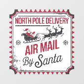 北極デリバリー航空便ヴィンテージ ウィンドウサイン (シート)