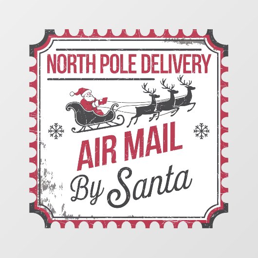 北極デリバリー航空便ヴィンテージ ウィンドウサイン (シート)