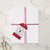 北極トナカイルドルフ表現ギフトラベル ギフトタグ (より糸付き)