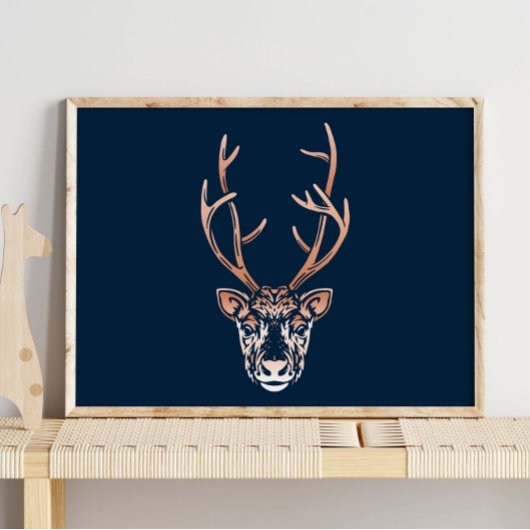 北極トナカイ |トナカイ冬の壁プリント ポスター