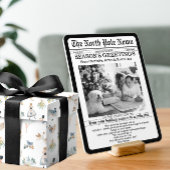 北極ニュースのクリスマスパーソナライズされた新聞 シーズンカード