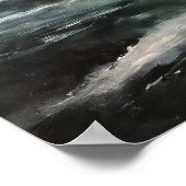 北極ノクターン：冬の風景と北リグ ポスター (角)