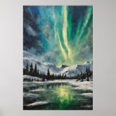 北極ノクターン：冬の風景と北リグ ポスター (正面)