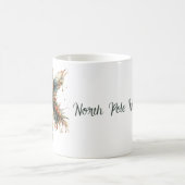 北極ハスラー。ファンタジーの妖精とランタン コーヒーマグカップ (中央)