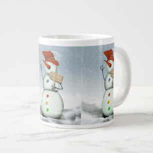 北極バインド雪だるま ジャンボコーヒーマグカップ