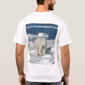 北極パック氷に関係して下さい(前部及び背部デザイン) Tシャツ (裏面)