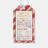 北極パーソナライズされた特別配達サンタ ギフトタグ (正面)