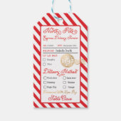 北極パーソナライズされた特別配達サンタ ギフトタグ (正面)