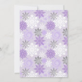 北極パープル極熊ベビーシャワー 招待状 (裏面)