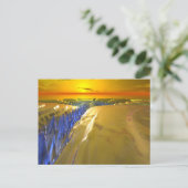 北極フラクタル氷河 ポストカード (スタンド正面)