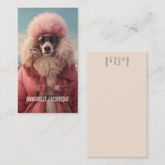 北極プードル 名刺 (正面/裏面)