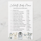 北極ベビーシャワー有名人ベビーネームゲーム (正面)