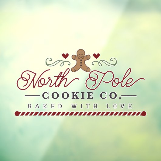 北極ベーカリーのクッキーワードアート ウィンドウサイン (シート3)