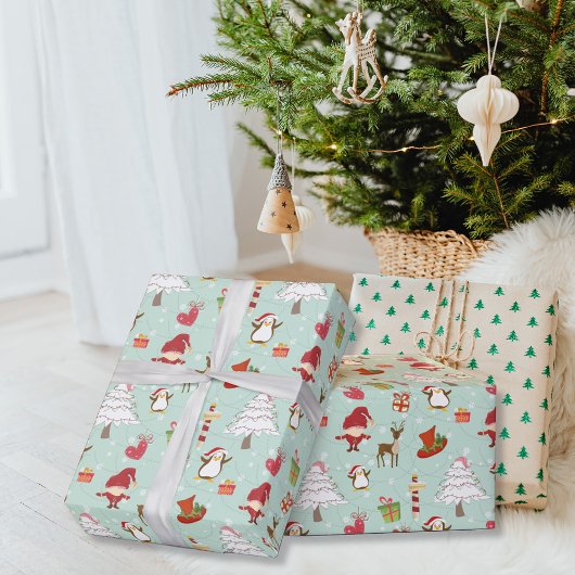 北極ペンギンの友人 ラッピングペーパー