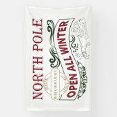 北極ホットココアクリスマスパーティー 横断幕 (縦)