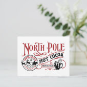北極ホットココアクリスマス シーズンポストカード (スタンド正面)