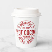 北極ホットココアクリスマス 紙コップ (裏面)