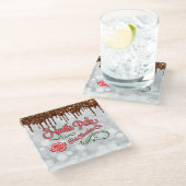北極ホットチョコレート ガラスコースター (アングル)