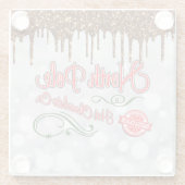 北極ホットチョコレート ガラスコースター (裏面)