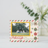 北極ポスト「ハッピーホリデー」カード1写真 シーズンカード (スタンド正面)