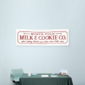 北極ミルクとクッキー会社クリスマス 横断幕 (トレードショー)